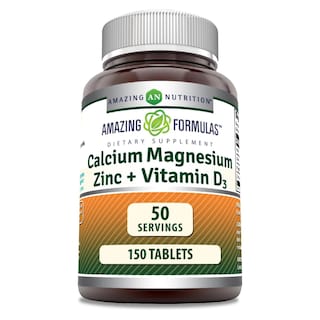 Foto 1 | Amazing Formulas Calcio Magnesio Zinc + Vitamina D3 Salud Osea Salud Ósea Función Muscular Metabolismo 150 Tabletas