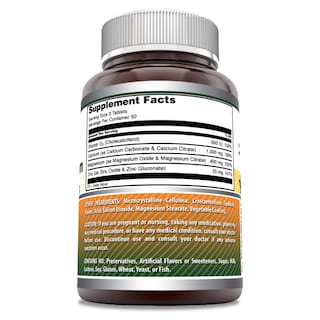 Foto 2 | Amazing Formulas Calcio Magnesio Zinc + Vitamina D3 Salud Osea Salud Ósea Función Muscular Metabolismo 150 Tabletas