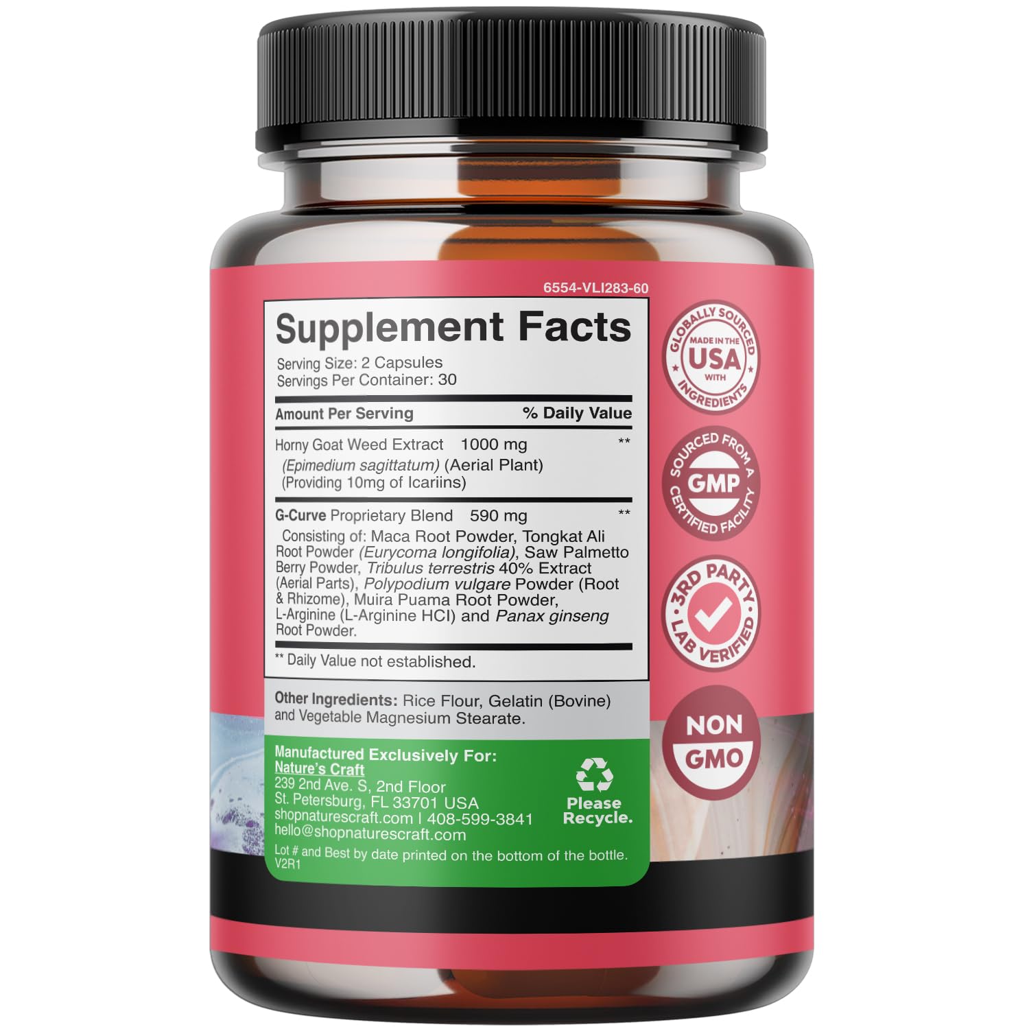 Foto 4 pulgar | Suplementos: Potenciador De Glúteos G-curve De Natures Craft Y Pastilla Para Mamas - Venta Internacional.