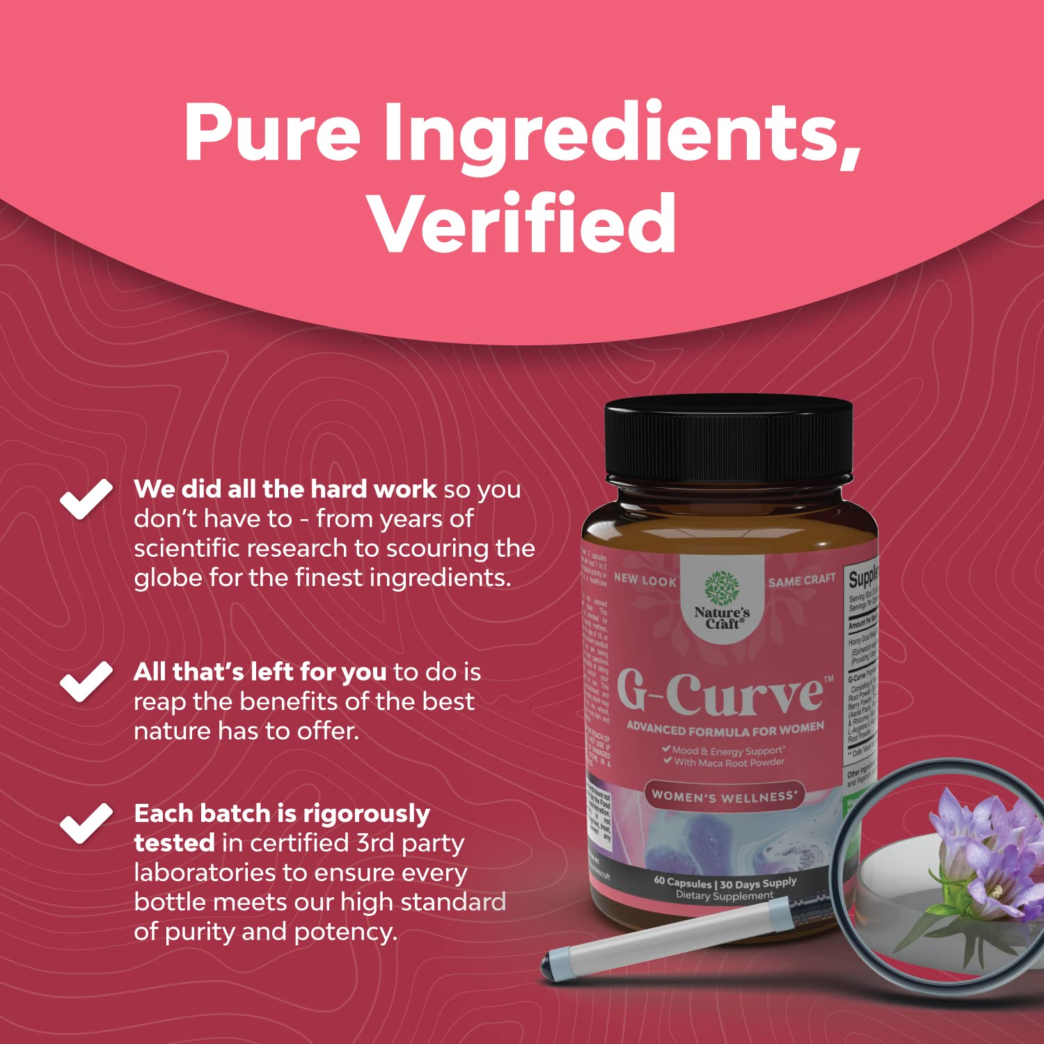 Foto 6 | Suplementos: Potenciador De Glúteos G-curve De Natures Craft Y Pastilla Para Mamas - Venta Internacional.