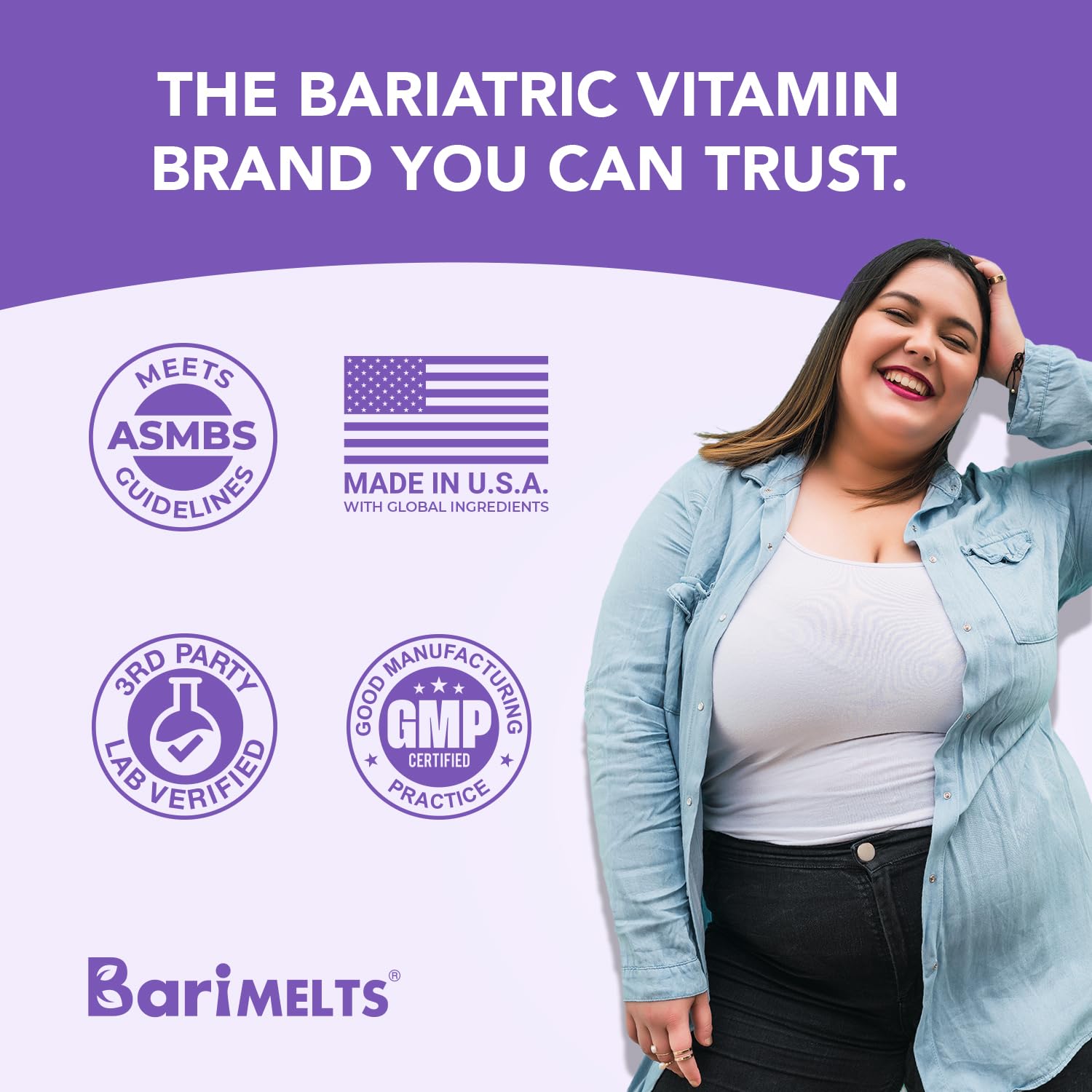 Foto 4 pulgar | Multivitamínico Bariátrico con Hierro BariMelts para 1 Mes de Suministro - Venta Internacional