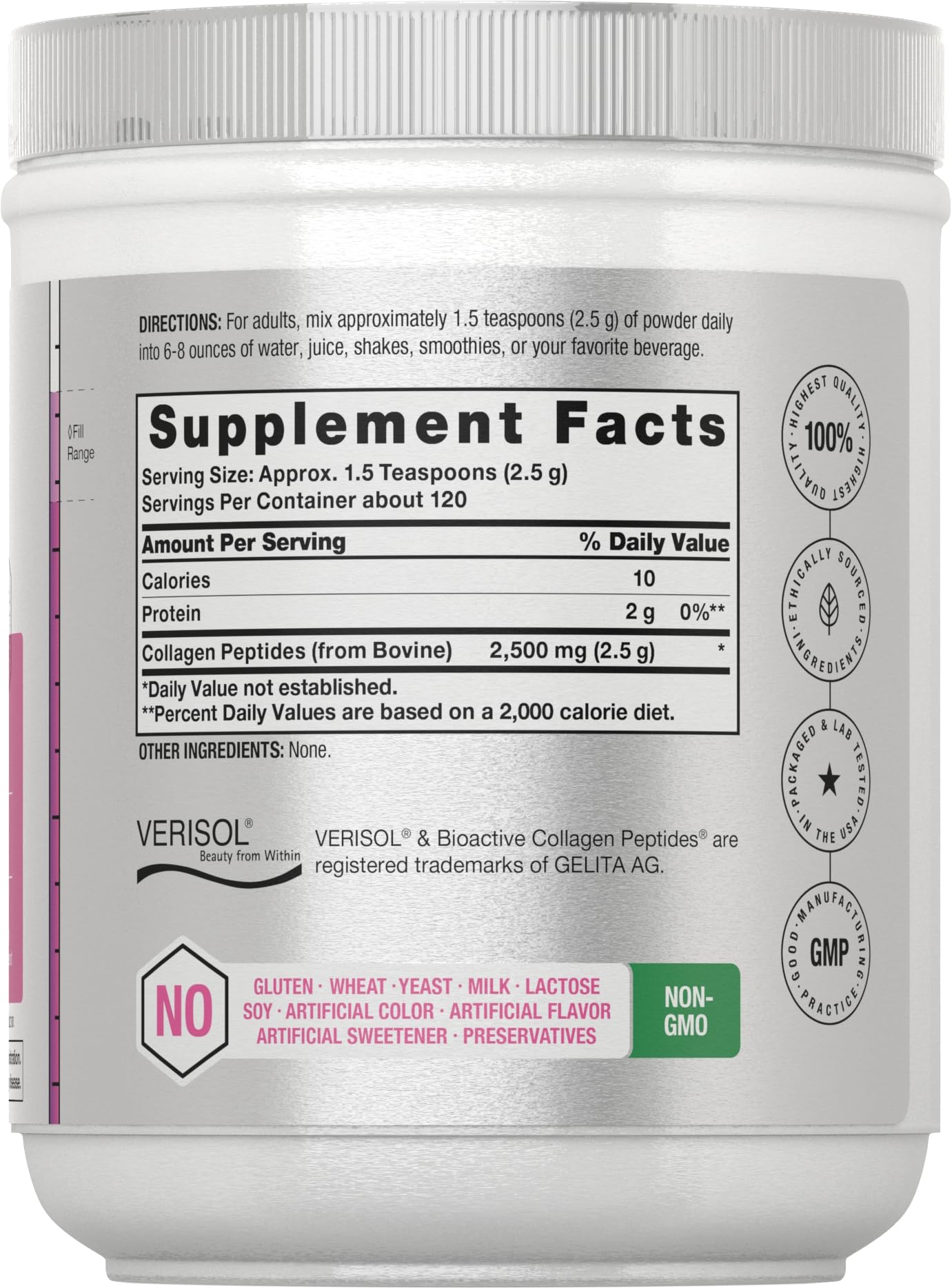 Foto 3 pulgar | Suplemento Rejuvenecedor de Piel Horbäach con Verisol 312 ml de Tipo I y III - Venta Internacional