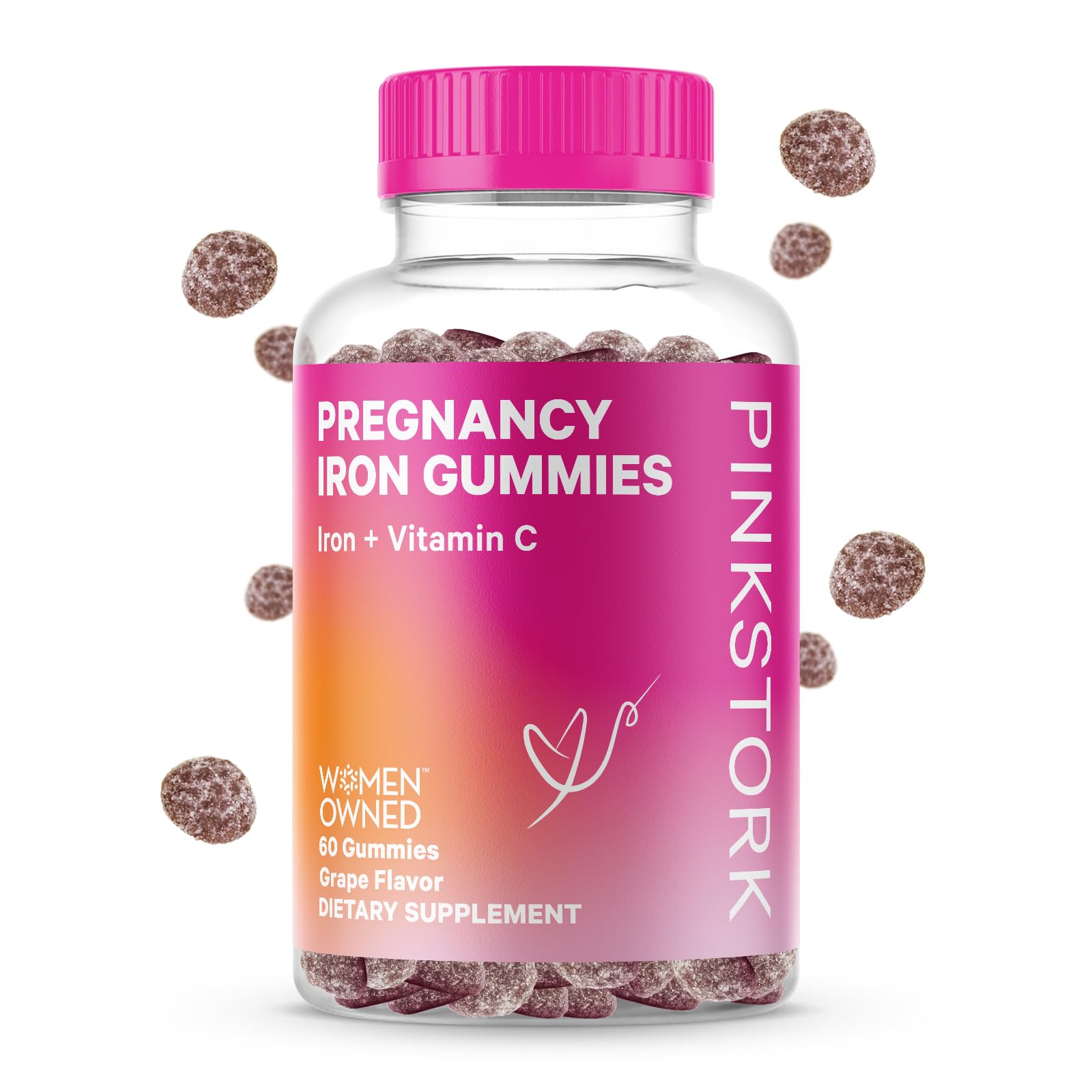 Foto 2 pulgar | Suplemento De Hierro Pink Stork Prenatal Para Mujer, 20 Mg, Color Uva - Venta Internacional.