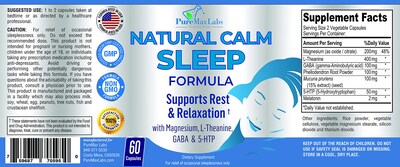 Foto 6 | Sleep Aid Natural Calm Sleep Aid 60 Cápsulas | Yummyvite - Venta Internacional.