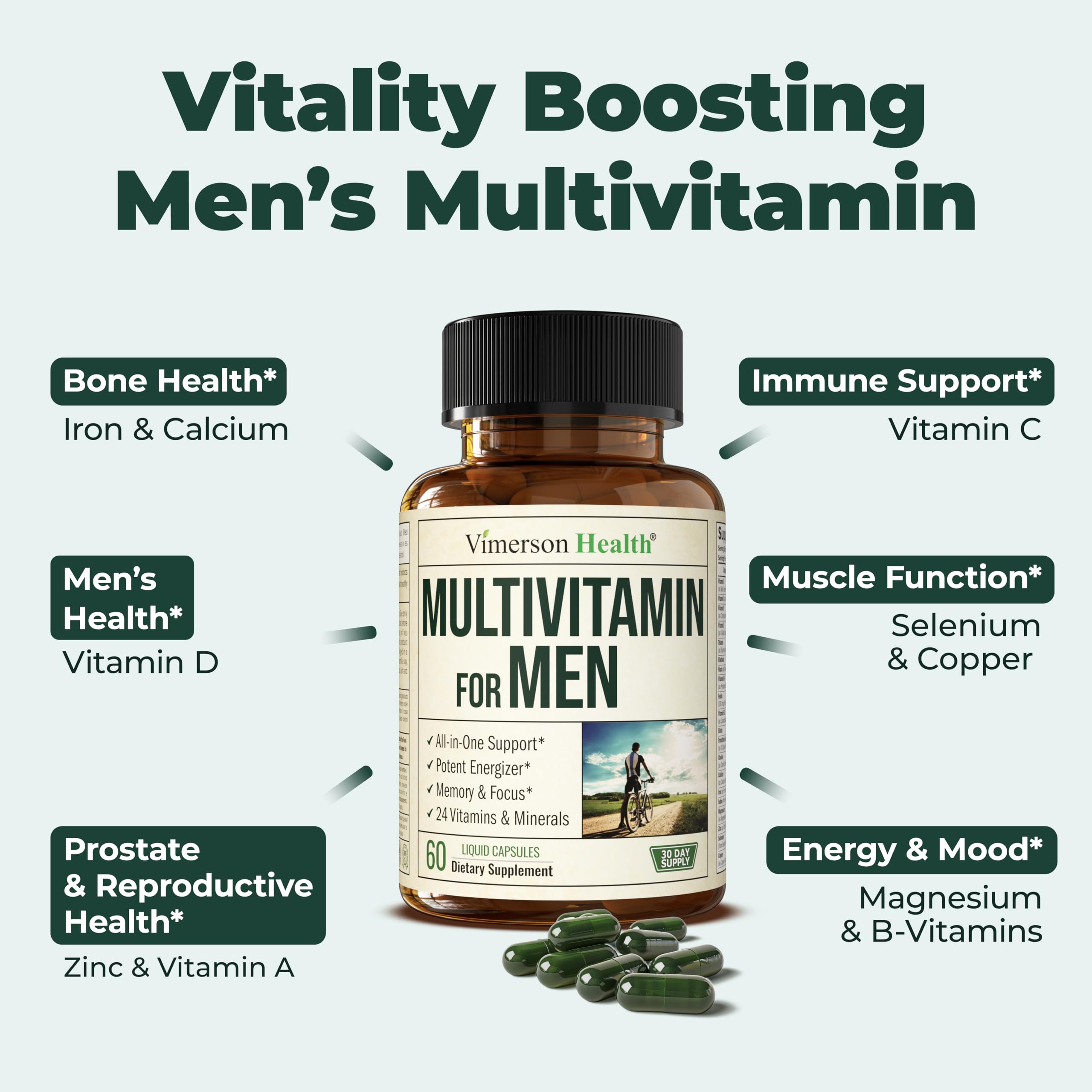 Foto 6 pulgar | Suplemento Multivitamínico Vimerson Health para Hombres - Venta Internacional