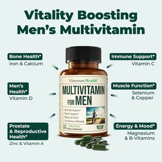 Foto 5 | Suplemento Multivitamínico Vimerson Health para Hombres - Venta Internacional