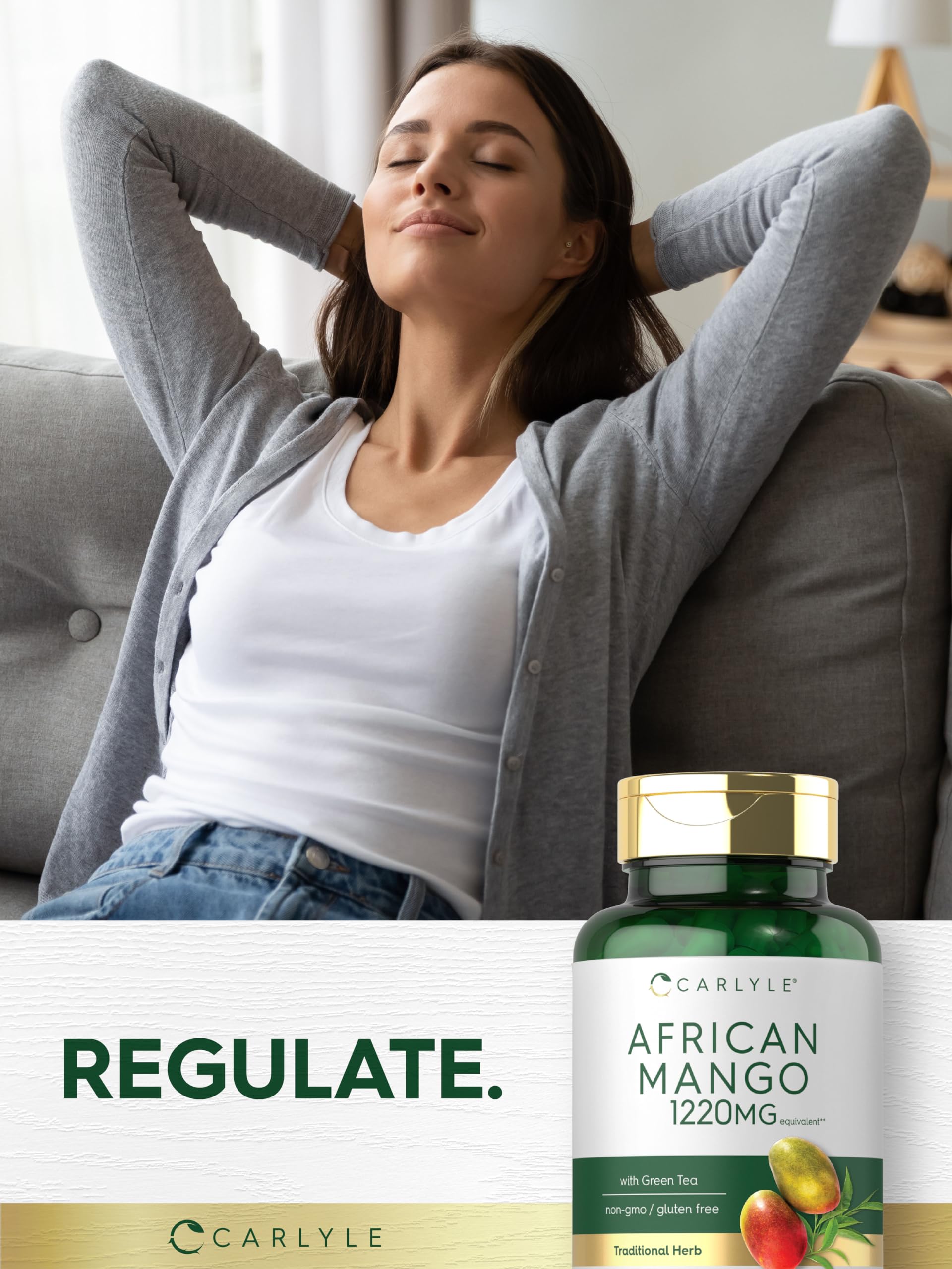 Foto 7 | Suplemento Carlyle African Mango 1220 Mg 80 Cápsulas - Venta Internacional.