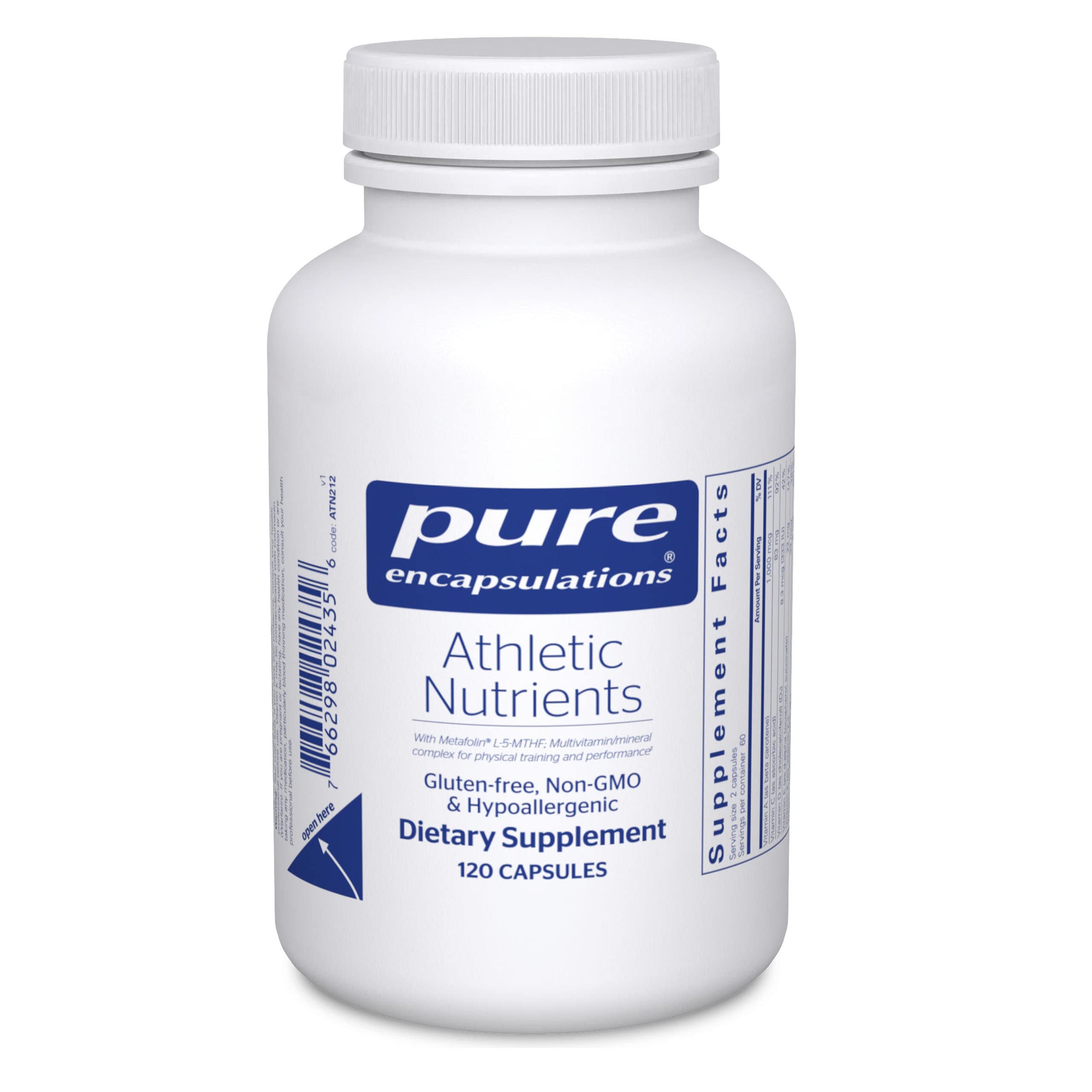 Foto 2 pulgar | Suplemento Pure Encapsulations Athletic Nutrients 120 Cápsulas - Venta Internacional.