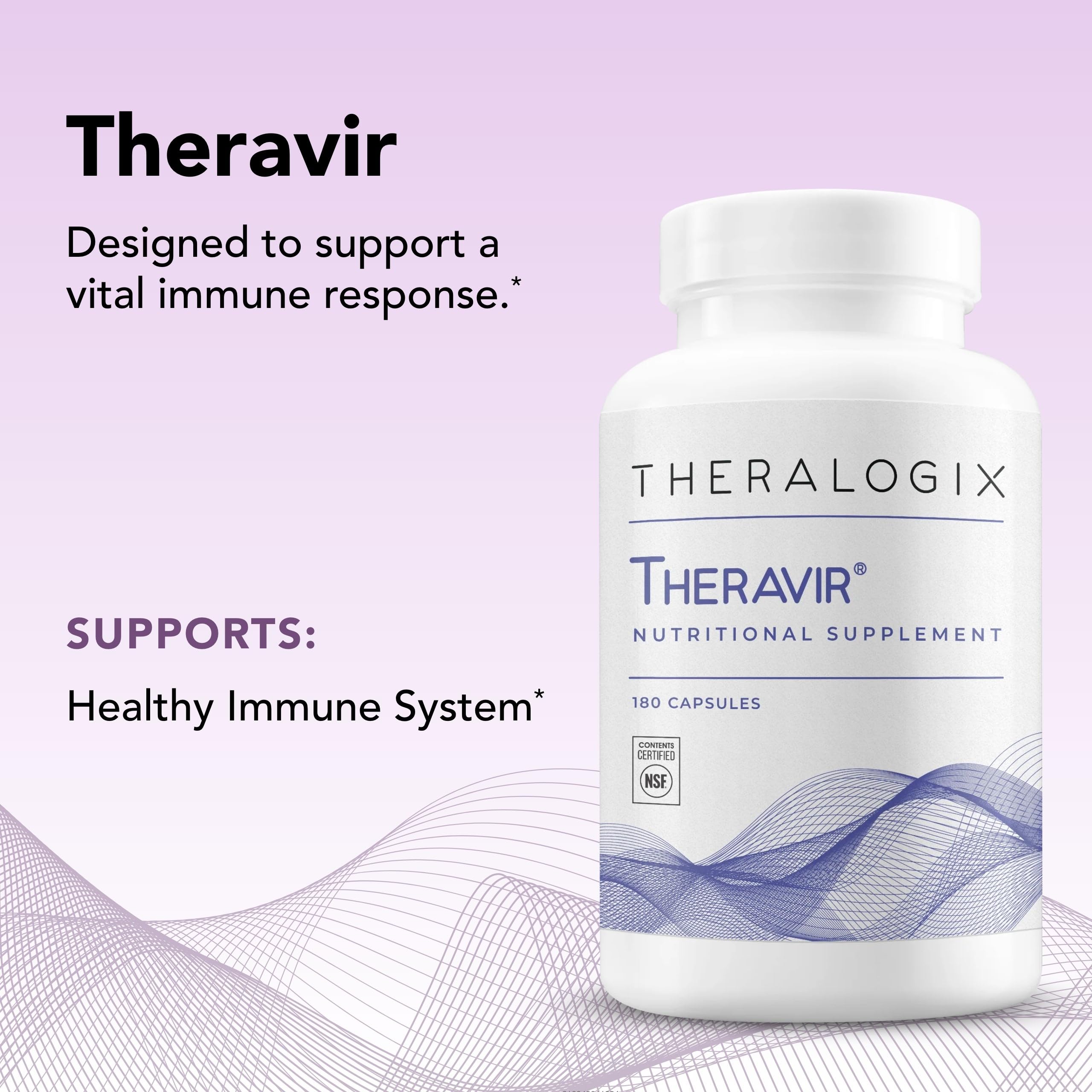Foto 6 pulgar | Complemente Theravir Immune Support Con Quercetina, Zinc Y Vitam - Venta Internacional.