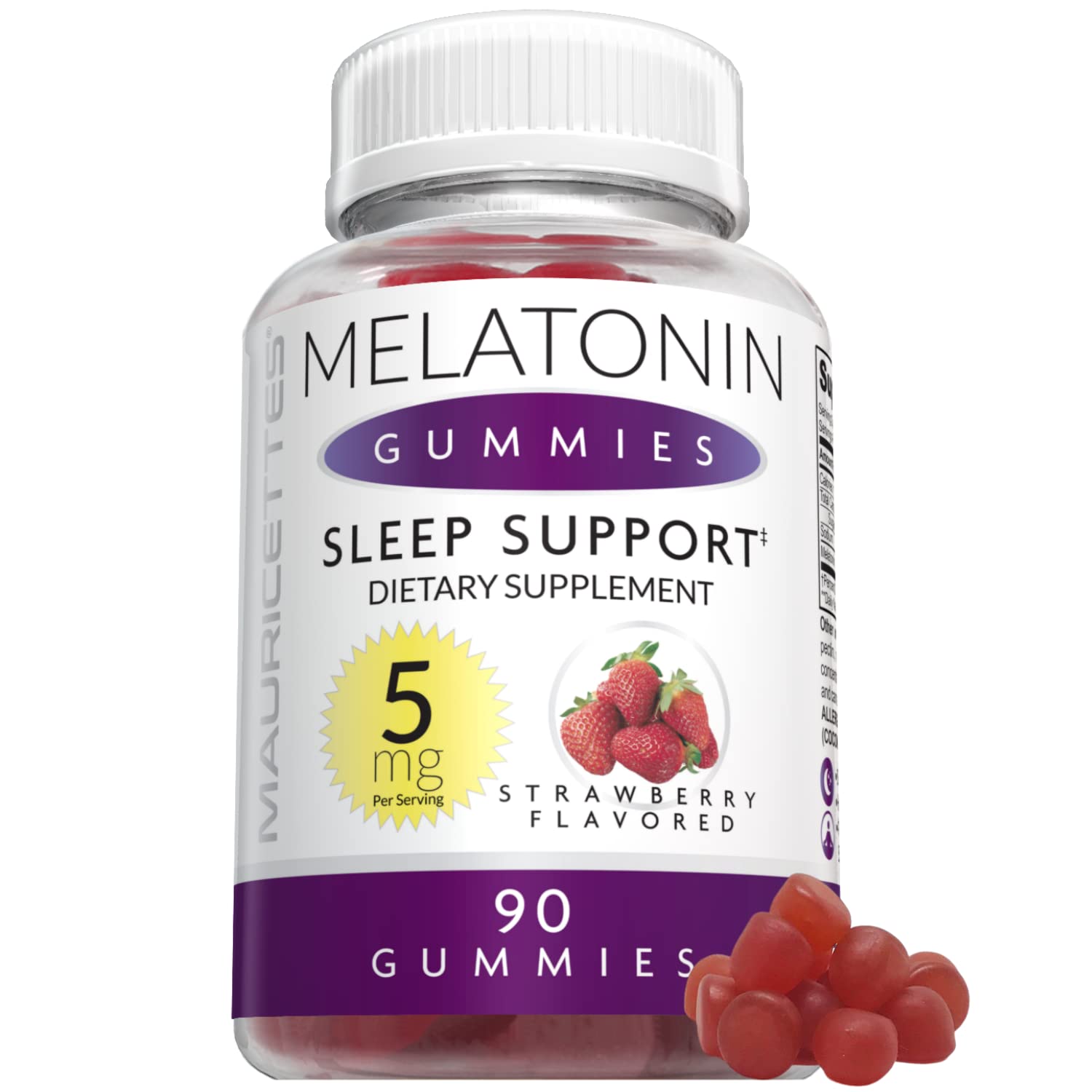 Foto 2 pulgar | Gomitas de Melatonina Mauricettes Premium de 5 mg para Adultos y Niños - Venta Internacional