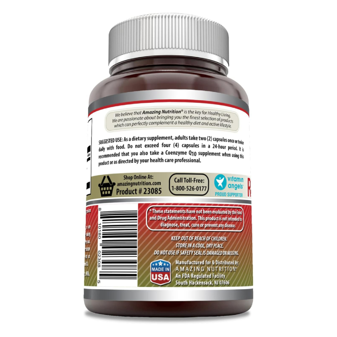 Foto 4 pulgar | Amazing Formulas Red Yeast Rice Arroz De Levadura Roja Antioxidantes Presión Arterial  1200 mg 120 Cápsulas