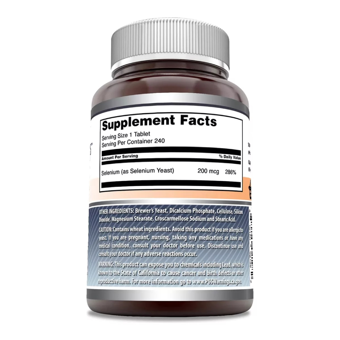 Foto 3 pulgar | Amazing Formulas Selenium Antioxidante Salud Tiroides, Antioxidante, Salud Cardiovascular 240 Tabletas