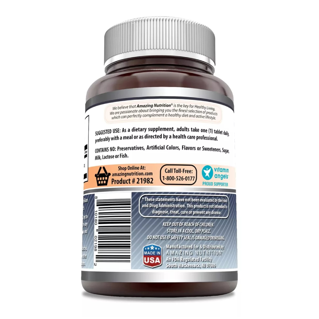 Foto 4 pulgar | Amazing Formulas Selenium Antioxidante Salud Tiroides, Antioxidante, Salud Cardiovascular 240 Tabletas