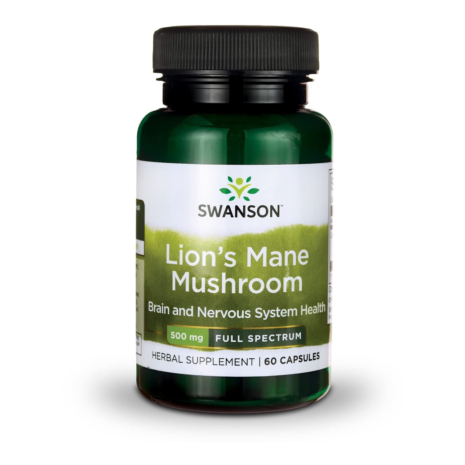 Suplemento Swanson Lion's Mane Mushroom 500 Mg 60 Cápsulas - Venta Internacional