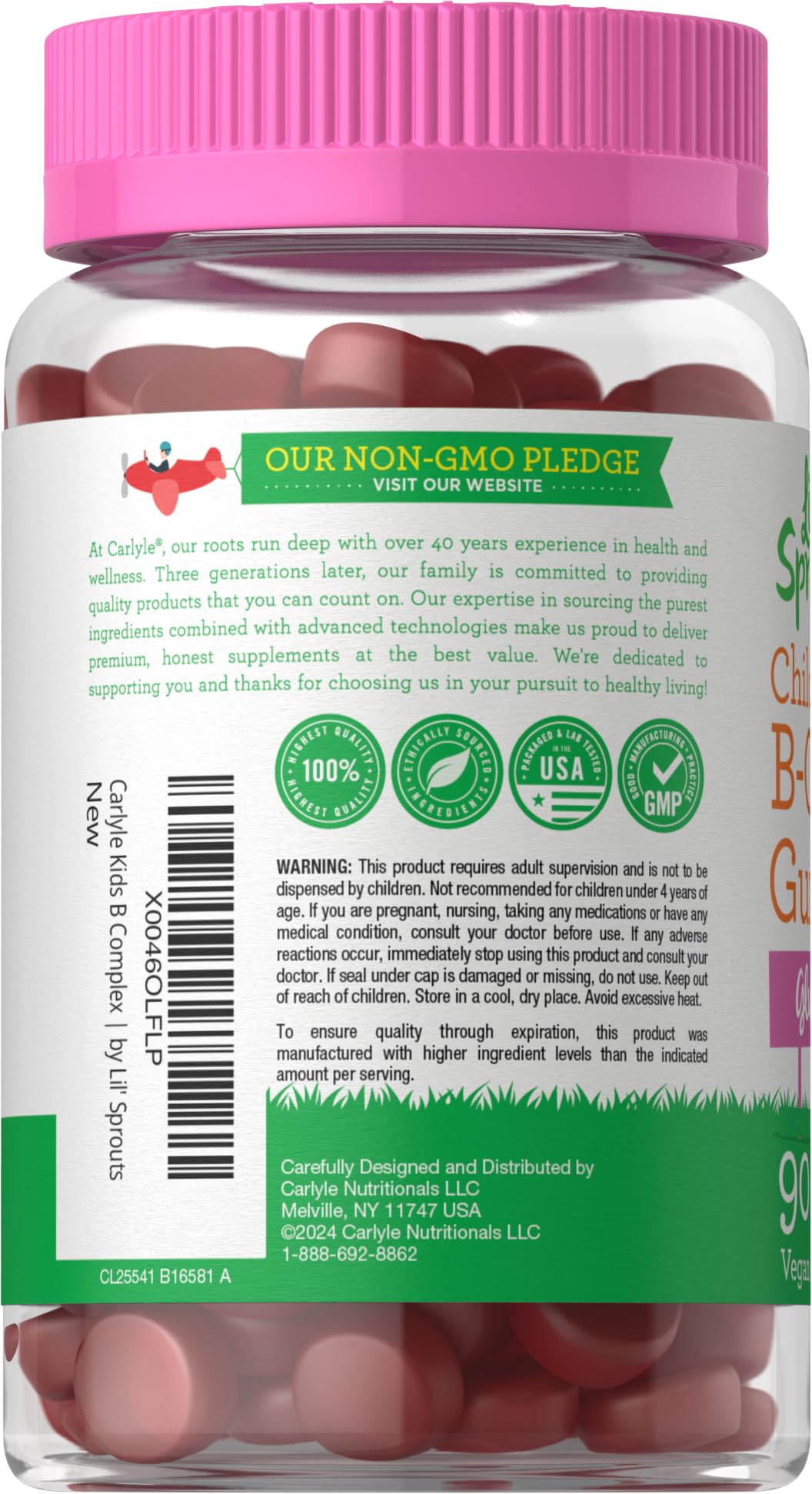 Foto 4 pulgar | Gomitas Complement Carlyle Lil' Sprouts B Complex, 90 Unidades - Venta Internacional.