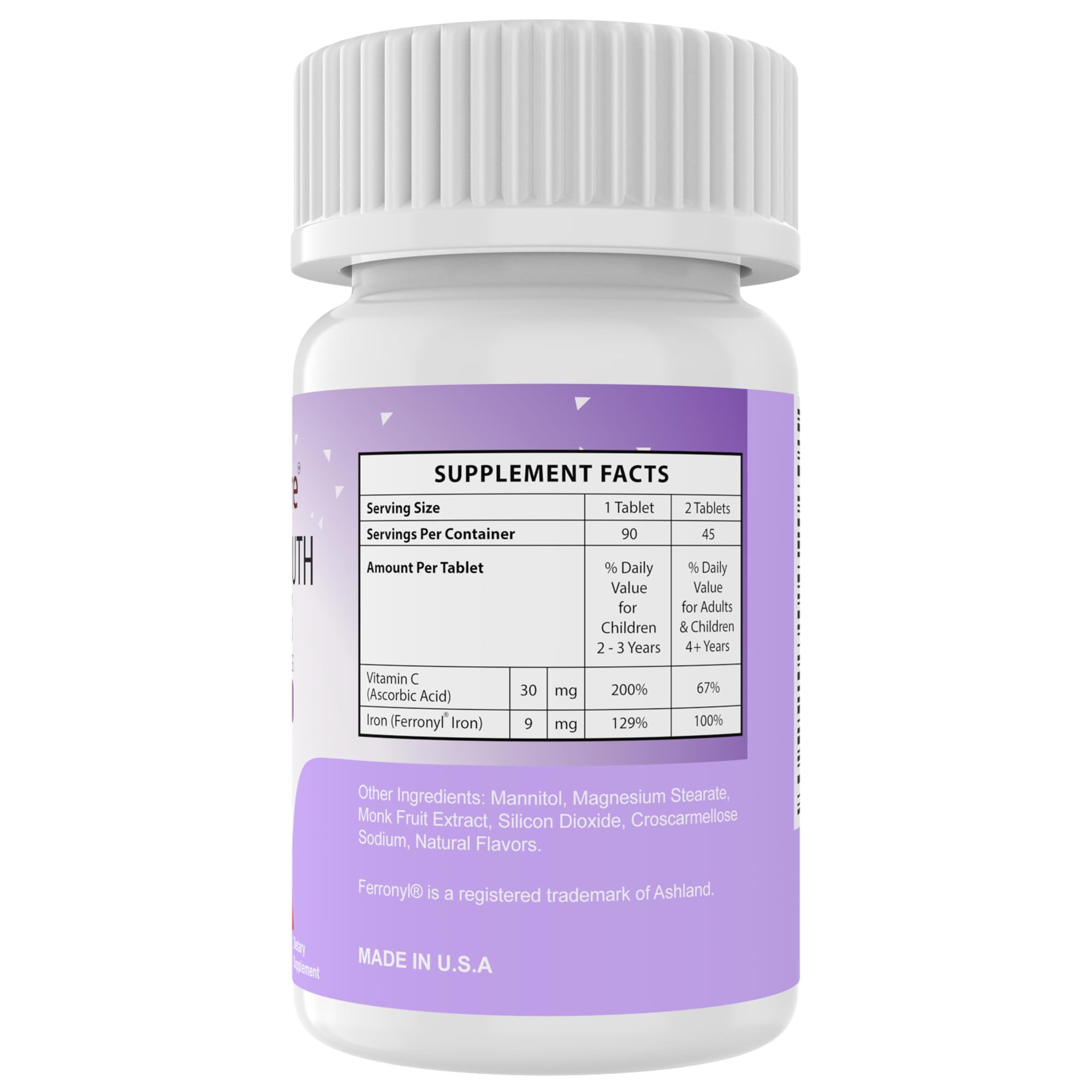 Foto 7 pulgar | Suplemento De Hierro Nutritipure Kids Masticable 9 Mg Con Vitamina C 3 - Venta Internacional.