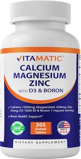 Foto 1 | Suplemento Vitamático de Calcio Magnesio Zinc D3 Boro 365 Tabletas - Venta Internacional