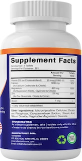 Foto 7 | Suplemento Vitamático de Calcio Magnesio Zinc D3 Boro 365 Tabletas - Venta Internacional
