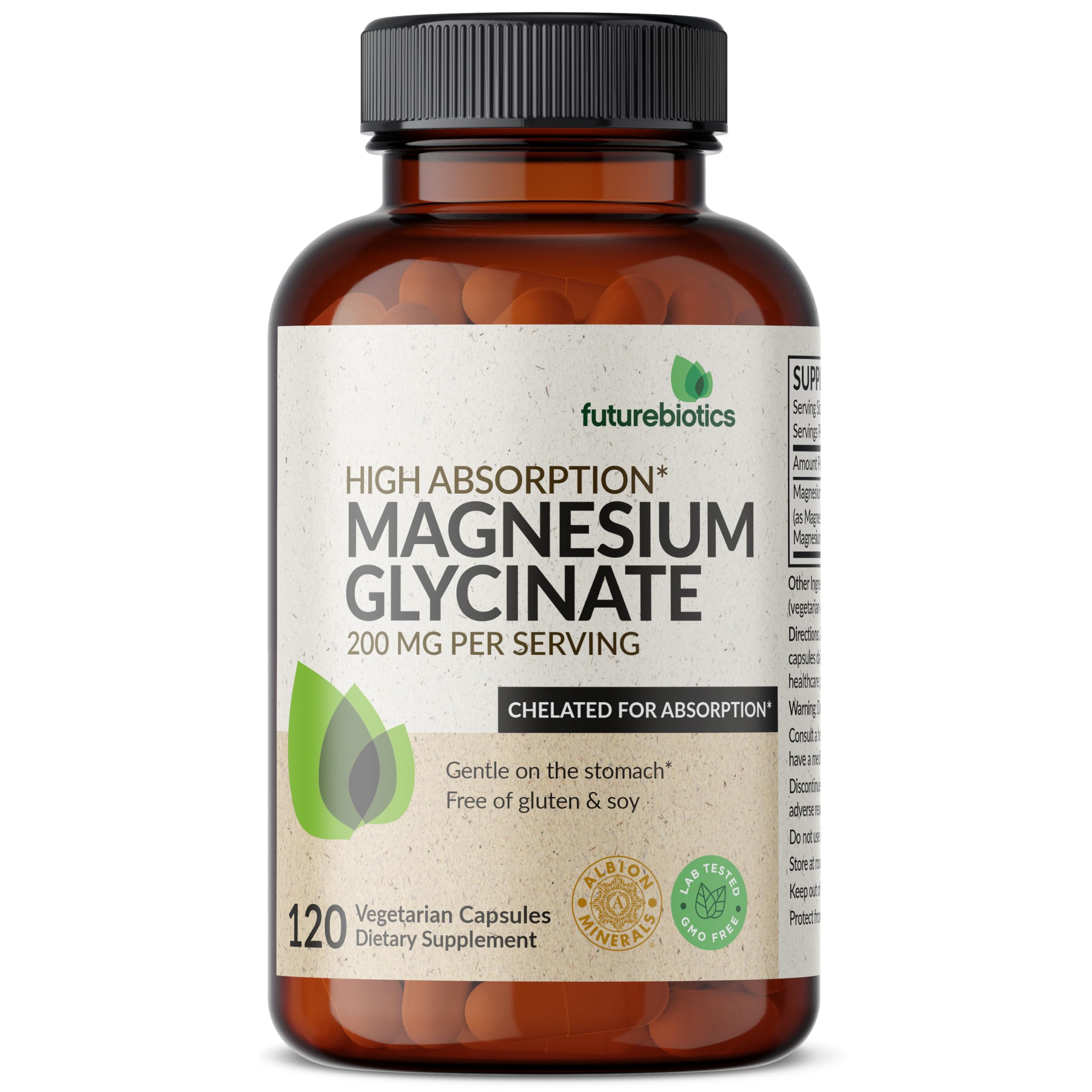 Foto 2 pulgar | Suplemento Futurebiotics de Glicinato de Magnesio 200 Mg 120 Cápsulas - Venta Internacional