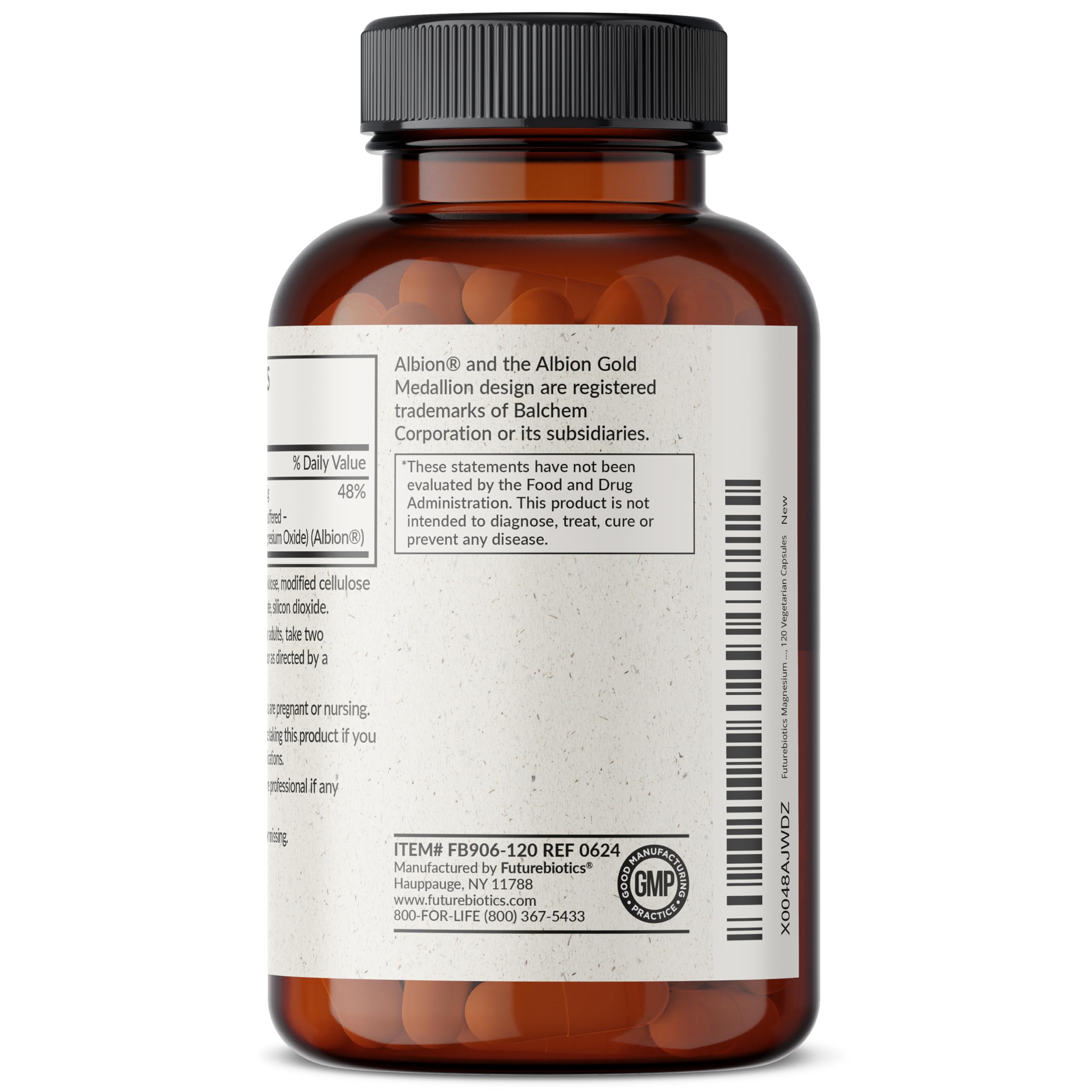 Foto 6 pulgar | Suplemento Futurebiotics de Glicinato de Magnesio 200 Mg 120 Cápsulas - Venta Internacional