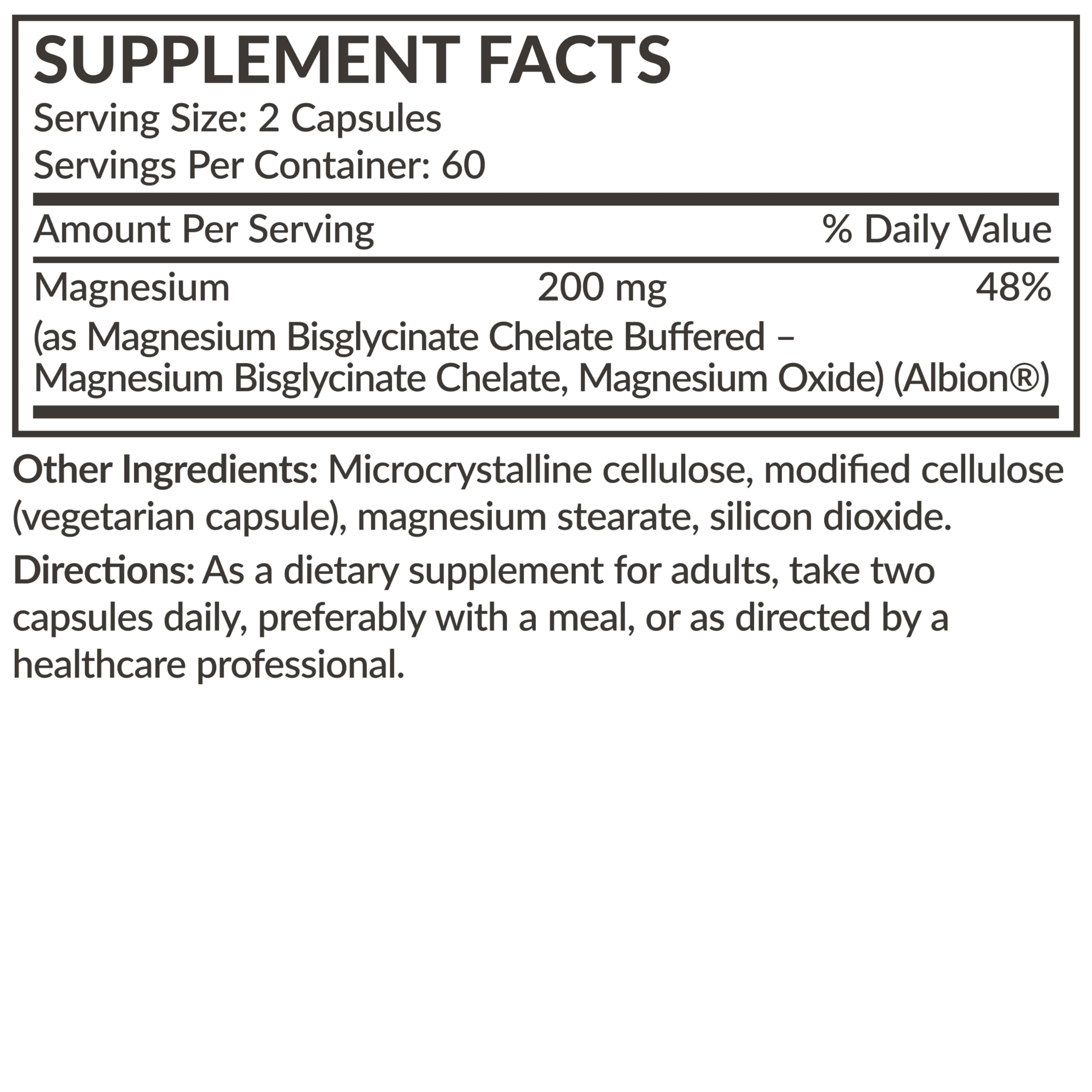 Foto 7 pulgar | Suplemento Futurebiotics de Glicinato de Magnesio 200 Mg 120 Cápsulas - Venta Internacional