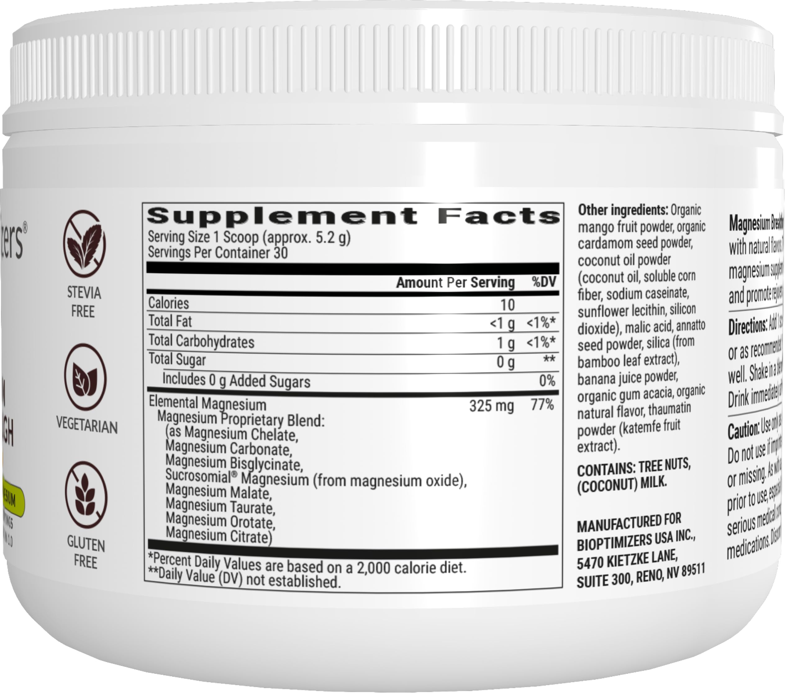 Foto 3 pulgar | Suplemento Bioptimizers Magnesium Breakthrough Drink 180 ml - Venta Internacional