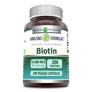 Foto 1 | Amazing Formulas Biotin 1000 Mcg Salud Cabello Uñas Piel Función Metabolica Biotina 200 Cápsulas