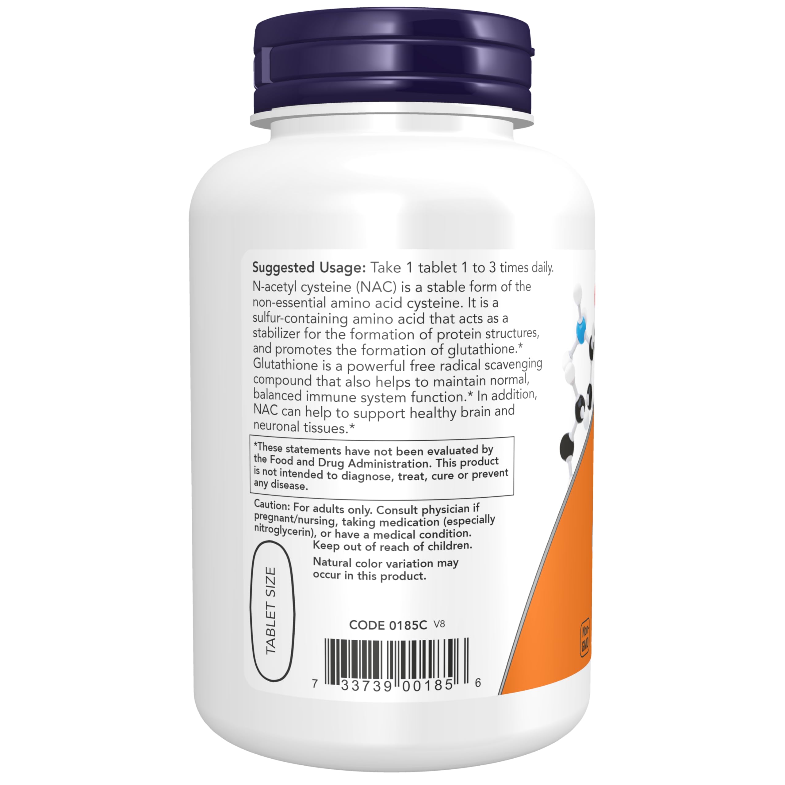 Foto 4 pulgar | Suplementos Now Foods Nac (n-acetilcisteína) 1000 Mg 120 Comprimidos - Venta Internacional.
