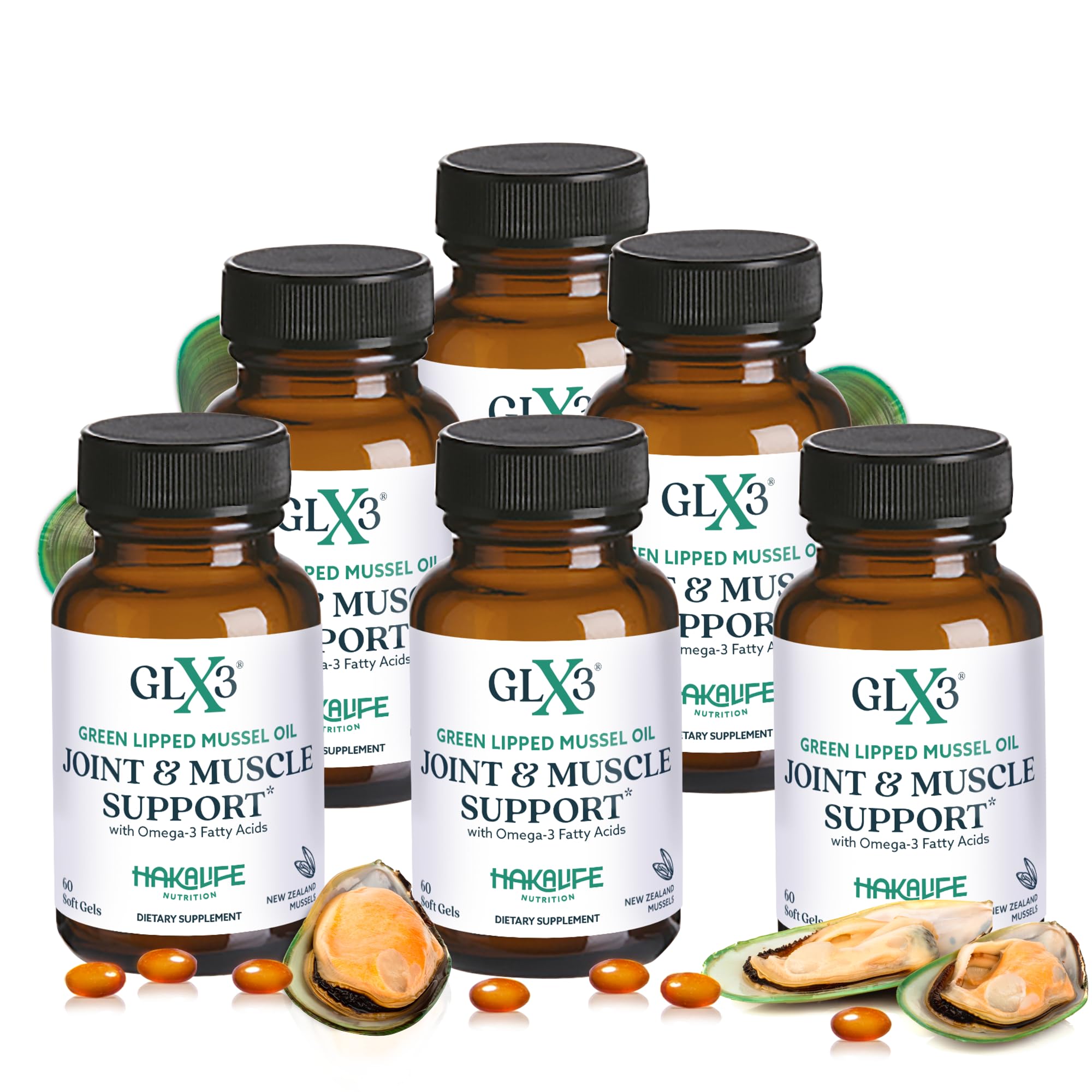 Foto 2 pulgar | Suplemento De Aceite De Mejillón De Labios Verdes Glx3 De Haka Life Nutrition - Venta Internacional.