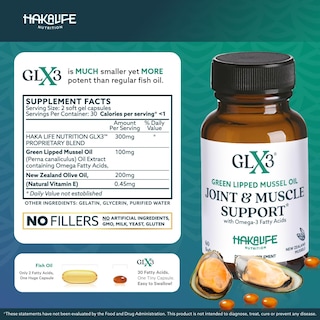 Foto 6 | Suplemento De Aceite De Mejillón De Labios Verdes Glx3 De Haka Life Nutrition - Venta Internacional.