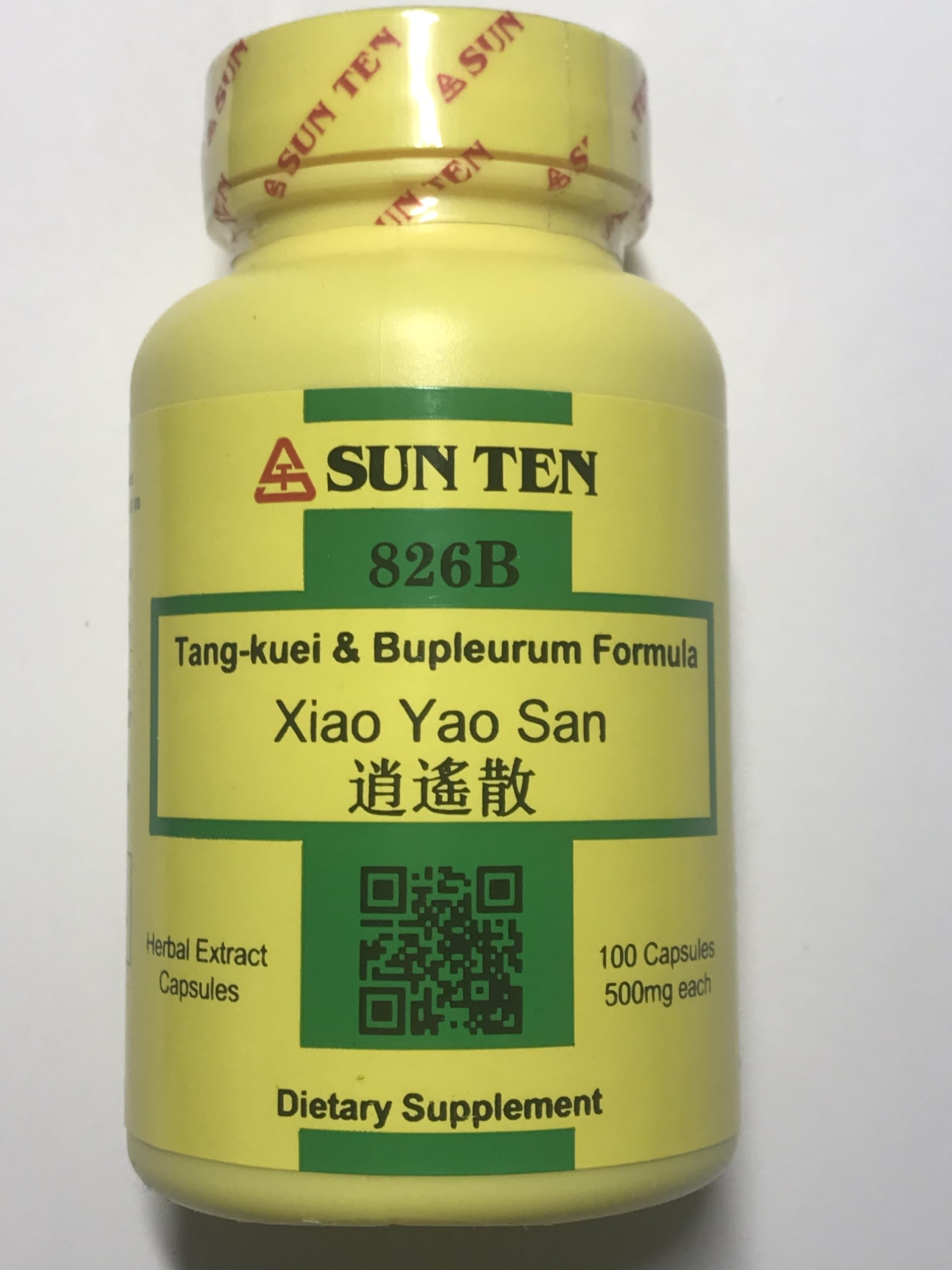 Suplemento Sun Ten Xiao Yao San 100 Cápsulas 500 Mg - Venta Internacional.