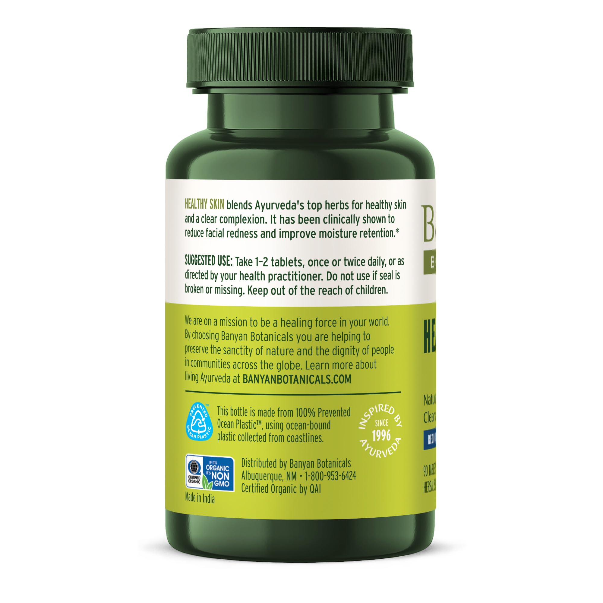 Foto 3 pulgar | Suplemento Banyan Botanicals Healthy Skin 90 Comprimidos - Venta Internacional.