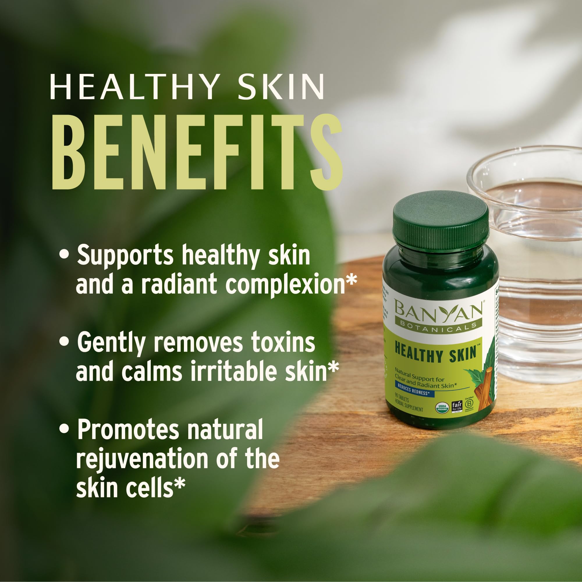 Foto 5 pulgar | Suplemento Banyan Botanicals Healthy Skin 90 Comprimidos - Venta Internacional.