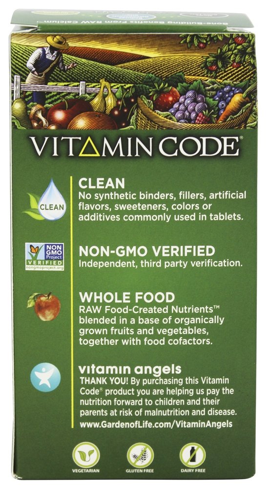 Foto 5 pulgar | Suplemento Garden Of Life Vitamin Code Raw Calcium 360 Cápsulas - Venta Internacional.
