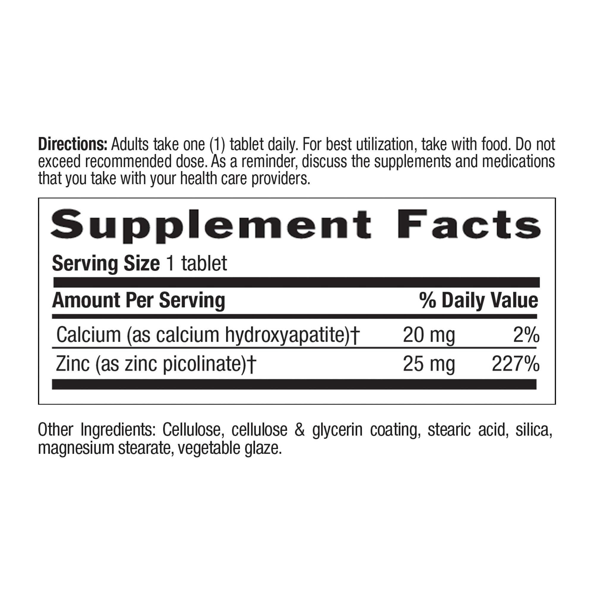 Foto 3 pulgar | Suplemento Country Life De Picolinato De Zinc 25 Mg 100 Cápsulas Veganas - Venta Internacional.