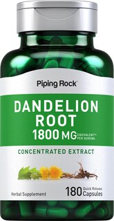 Foto 1 | Suplemento Piping Rock, Raíz De Diente De León, 1800 Mg, 180 Cápsulas - Venta Internacional.