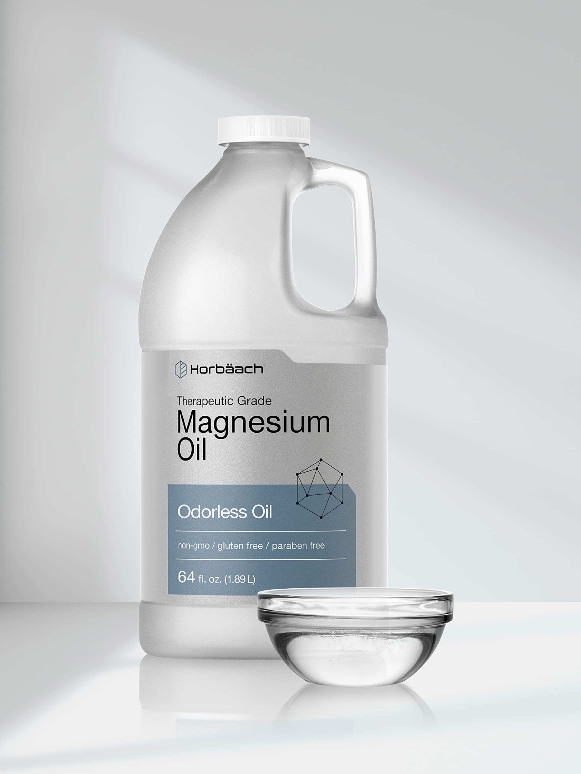 Foto 8 pulgar | Aceite De Magnesio Horbäach, Grado Terapéutico, 1,89 L, Vegetariano - Venta Internacional.