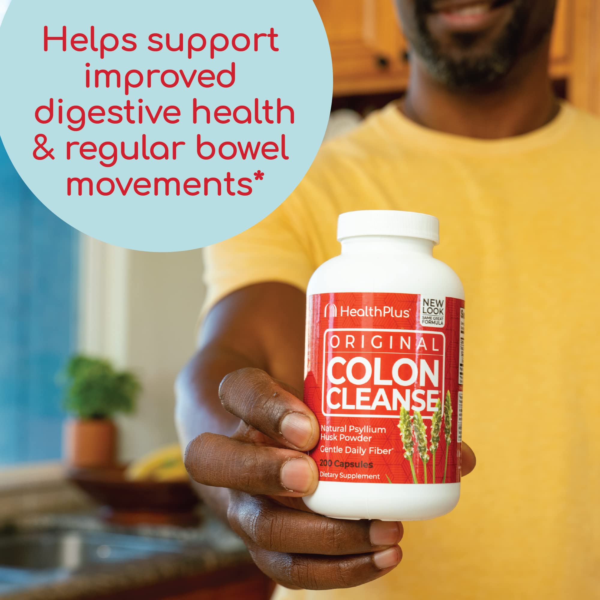 Foto 7 pulgar | Suplemento Health Plus Colon Cleanse, Fibra Natural, 200 Cápsulas - Venta Internacional.