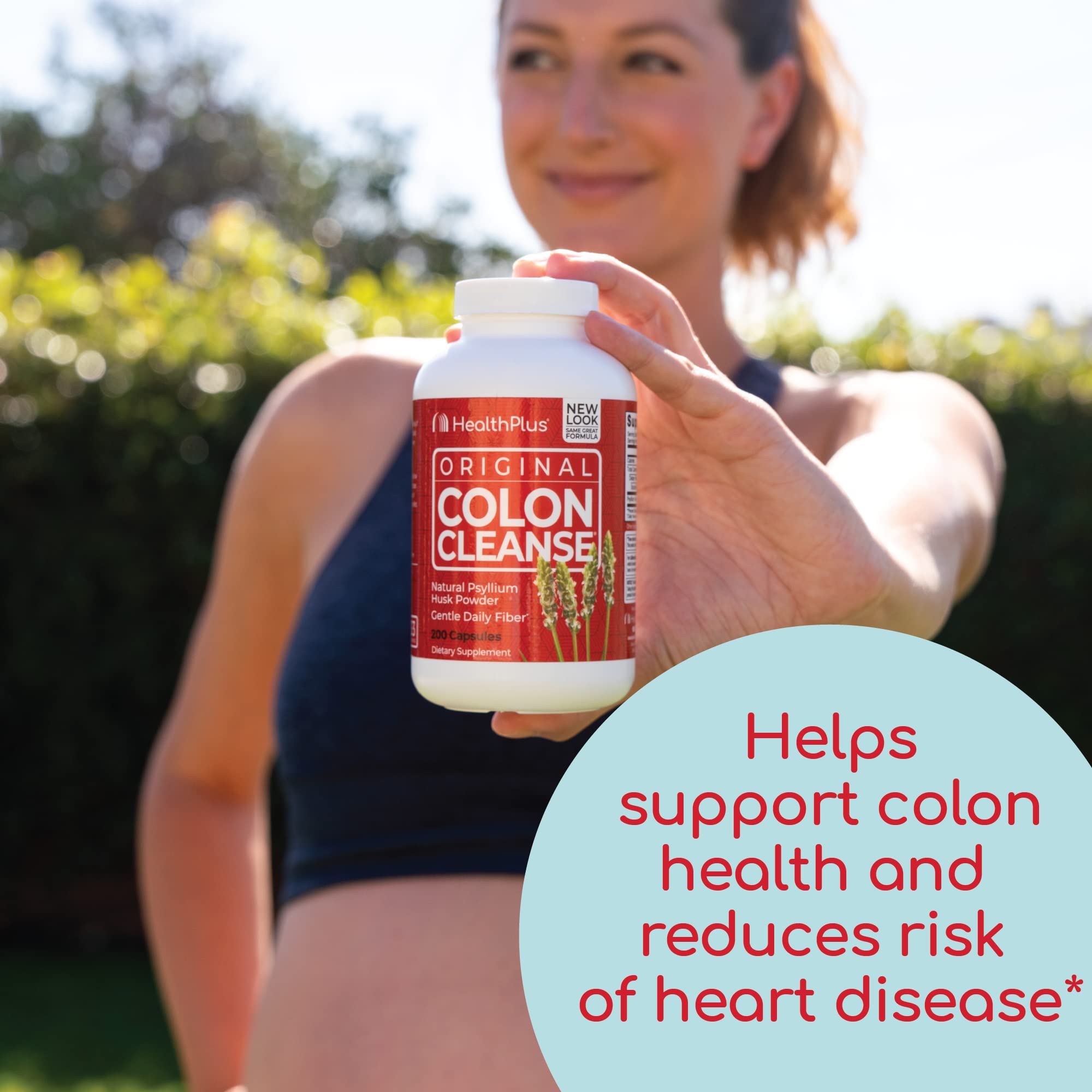 Foto 7 | Suplemento Health Plus Colon Cleanse, Fibra Natural, 200 Cápsulas - Venta Internacional.