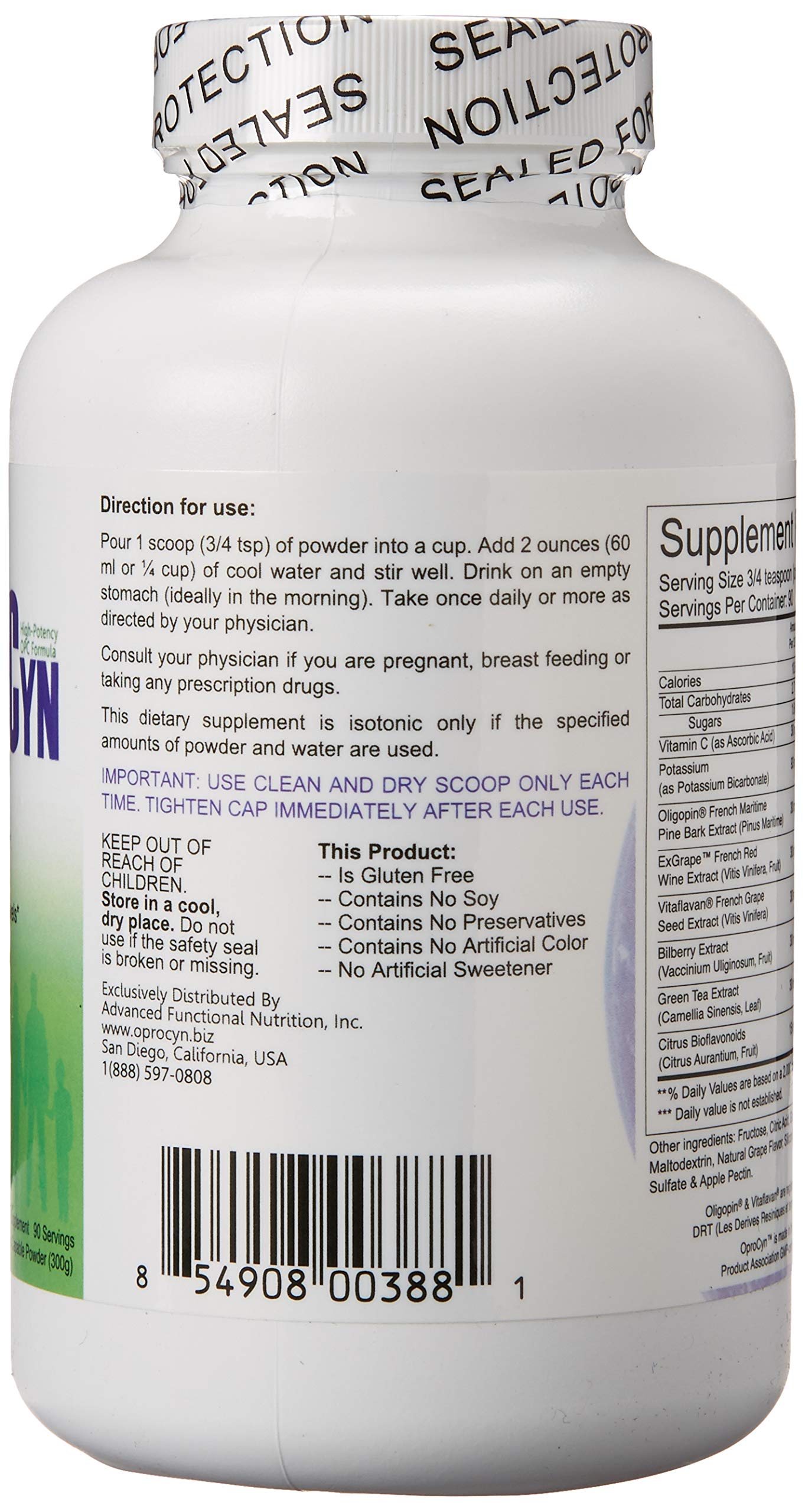 Foto 3 pulgar | Suplemento Oprocyn Isotonic Opc Durante 3 Meses Con 90 Porciones - Venta Internacional.