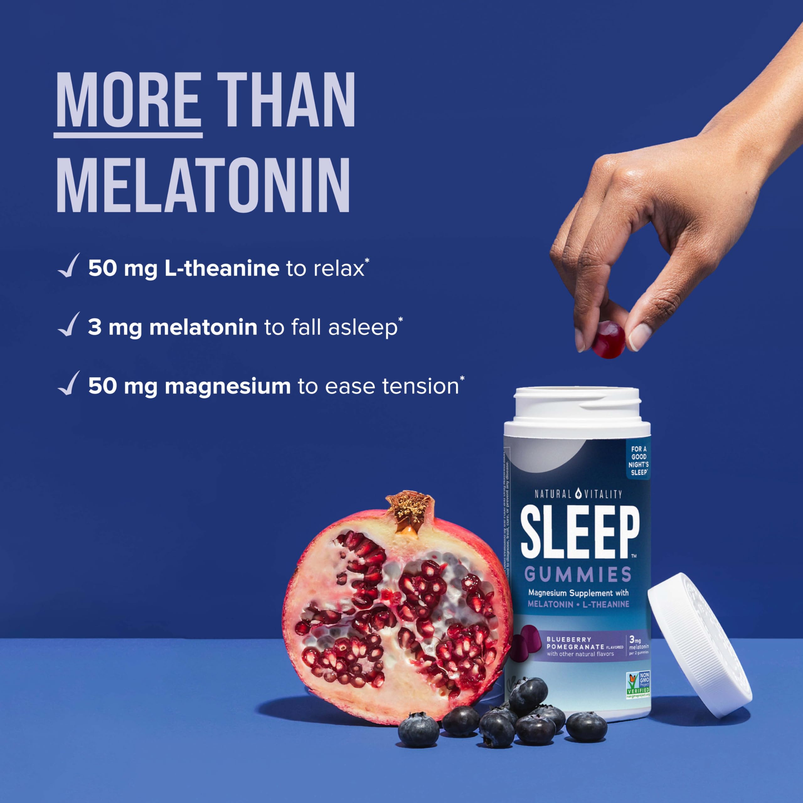 Foto 6 pulgar | Complementa Las Gomitas Sleep De Natural Vitality Con Magnesio, 120 Unidades - Venta Internacional.