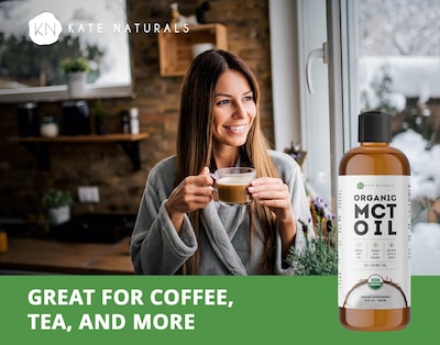 Foto 3 | Aceite Mct Kate Naturals Para Café Y Cetogénico Orgánico Usda 240 Ml - Venta Internacional.