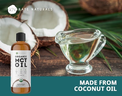Foto 5 | Aceite Mct Kate Naturals Para Café Y Cetogénico Orgánico Usda 240 Ml - Venta Internacional.
