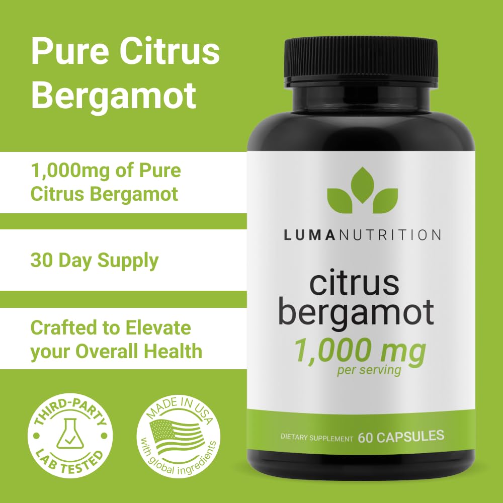 Foto 3 pulgar | Suplemento Luma Nutrition Citrus Bergamota 1000 Mg 60 Cápsulas - Venta Internacional.