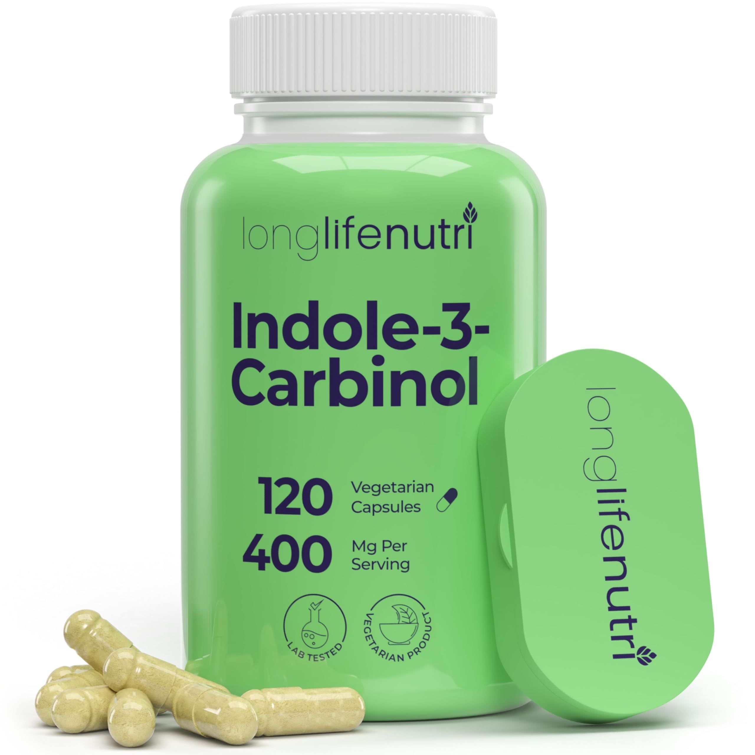 Foto 2 pulgar | Suplemento Longlife Nutri Indol-3-carbinol 400 Mg 120 Cápsulas - Venta Internacional.