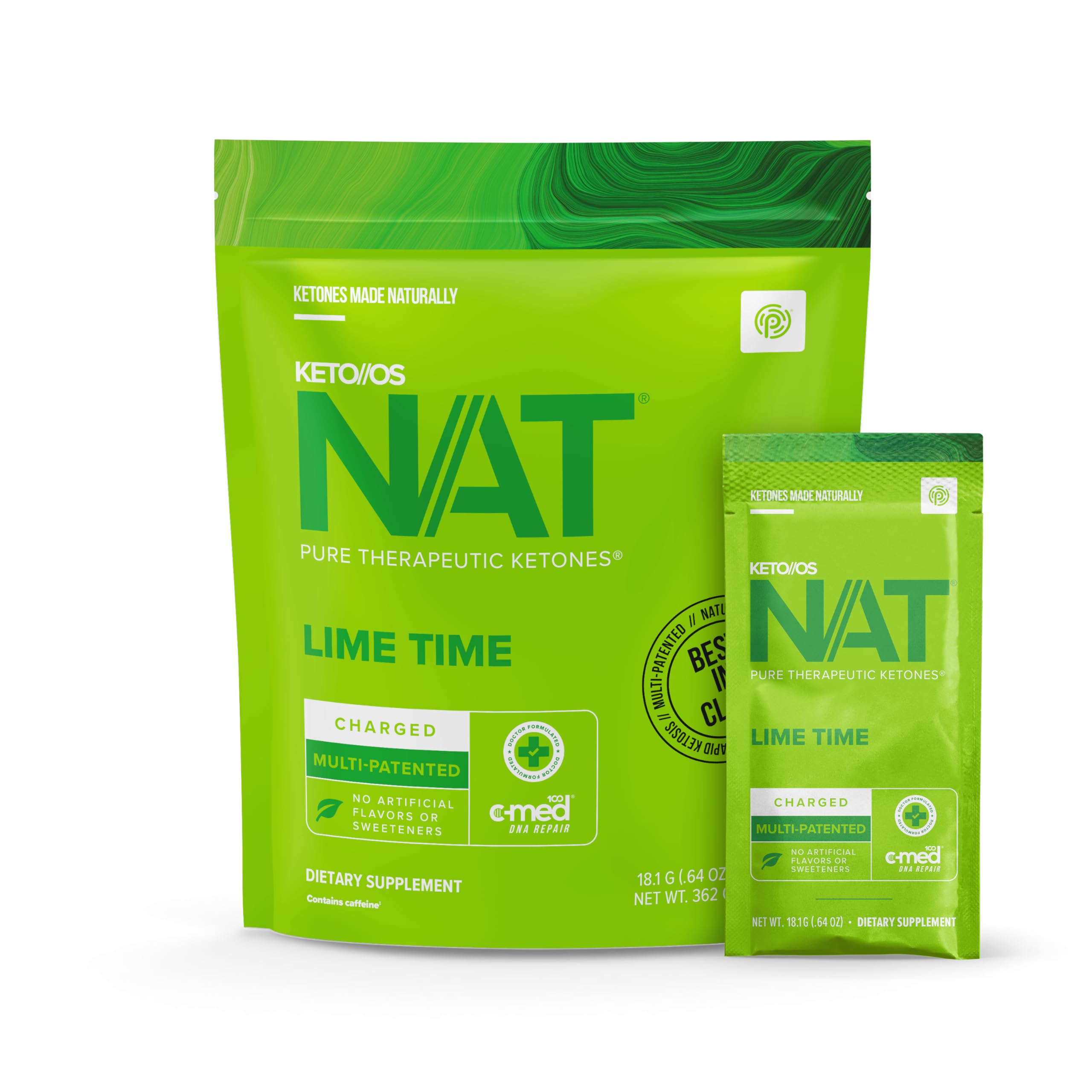 Suplemento De Sales Bhb Prüvit Keto//os Nat Lime Time, 20 Unidades - Venta Internacional.