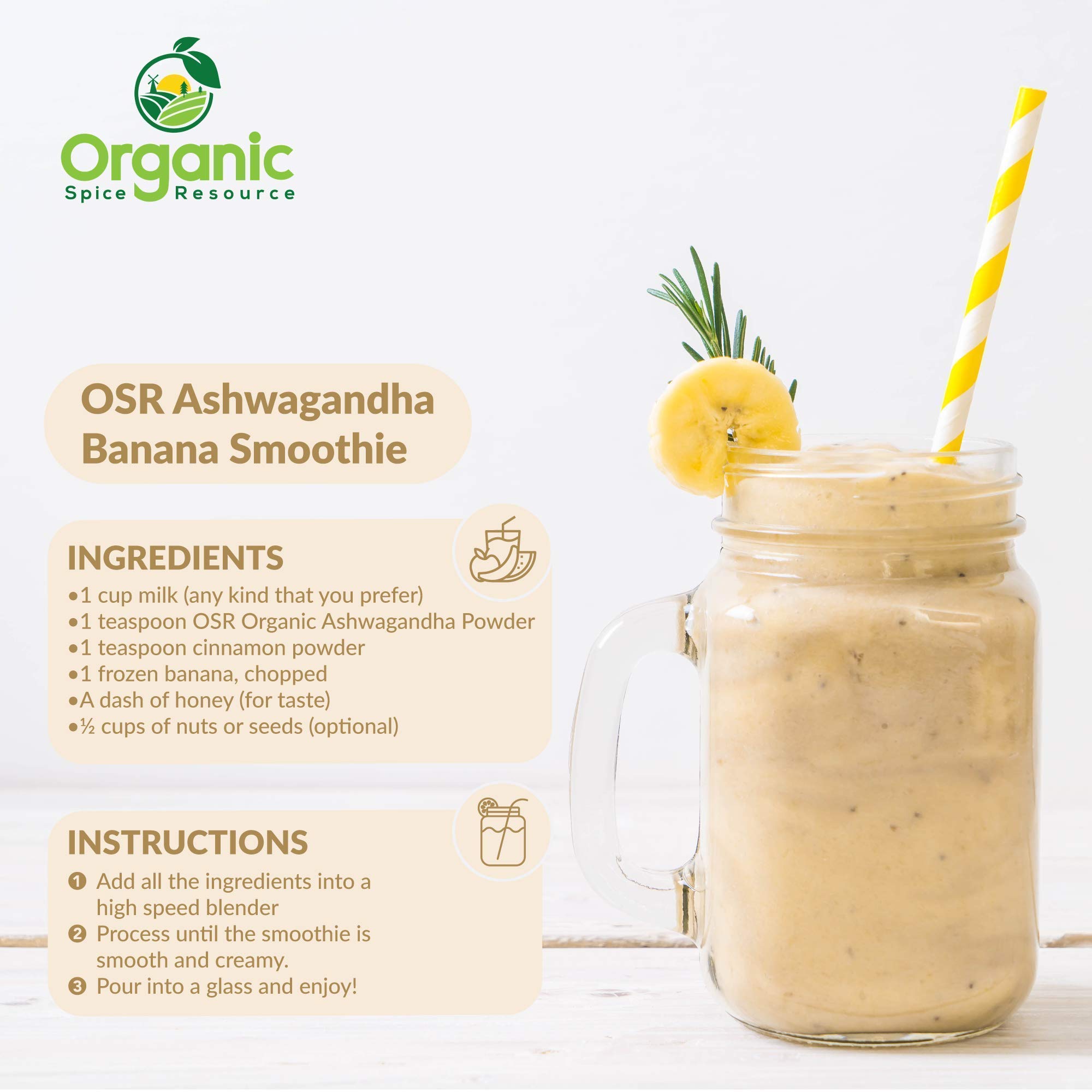 Foto 6 | Suplemento Orgánico De Especias En Polvo De Raíz De Ashwagandha 50 - Venta Internacional.