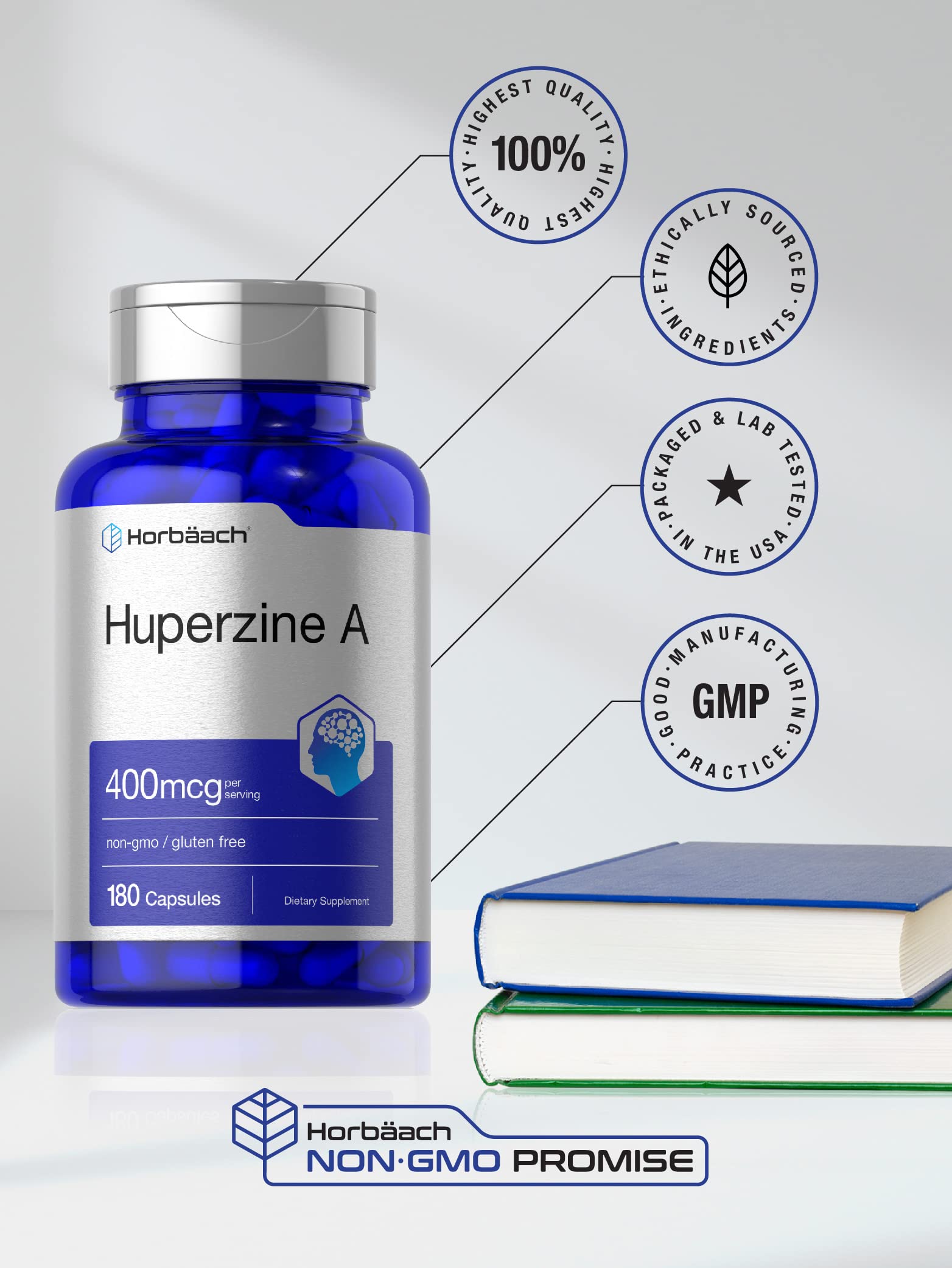 Foto 5 | Suplemento Horbäach Huperzine A 400 Mcg 180 Cápsulas - Venta Internacional.