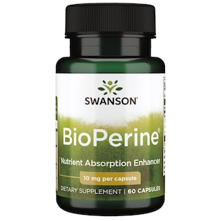 Foto 1 | Suplemento Swanson Bioperine Para Absorción De Nutrientes, 10 Mg, 60 Cápsulas - Venta Internacional.