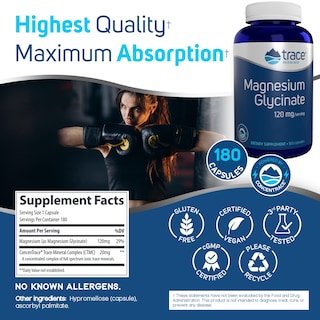 Foto 2 | Gominolas De Magnesio Con Oligoelementos Glicinato Para Ayudar A Dormir - Venta Internacional.
